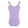 Ballet Leotard with Tutu Skirt for Girls Dance Gymnastics Camisole Bodysuit Toddlers Sparkly Butterfly Sequin Party Dress Ballerina Classic Basic Leotard Training Outfit Purple 3-4Y view 4