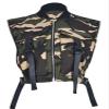 Bnigung Women's Sexy Crop Cargo Vest Sleeveless Buckle Zip Up Vest Jacket Tops Steampunk Streetwear with Pockets(Camo,M) view 1