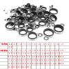 Alomejor Telescopic Surf Casting Rod Guides Tip Tops Repair Kit Fishing Rod Eye Line Ring view 3
