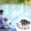 Alomejor Telescopic Surf Casting Rod Guides Tip Tops Repair Kit Fishing Rod Eye Line Ring view 4