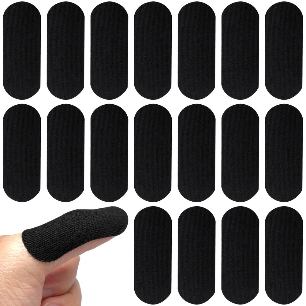 AYWFEY 100 Pcs Black Bowling Thumb Tape Bowling Finger Tape, Elastic Bowling Thumb Protector, Protective Performance for Bowlers Exercise Sport, Bowling Accessories, 1 x 3 Inch