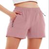 Nomolen Women's 5" Hiking Cargo Shorts Quick Dry Lightweight Athletic Outdoor Shorts for Workout with Zipper Pockets Dusty Pink XS view 1