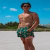 maamgic Mens Swim Trunks with Compression Liner Short Stretch Mens Bathing Suit Quick Dry Swimming Trunks Swimsuit Pinapple Green Medium view 2