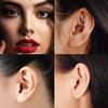 16G Daith Septum Ring Teardrop Septum Jewelry Silver Rook Earring Helix Clicker Nose Hoop Rings 316L Surgical Steel Hinged Segment Clicker Ring 8mm with Beads Conch Cartilage Earrings Septum Piercing view 4