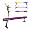 Sealoha 8ft Ultrasimple Adjustable&Foldable Balance Beam,High-Low Floor Beam Suede Gymnastics Equipment, Gymnastics Beam for Training&Professional HomeTraining (Gym Beam, Purple, 8ft) view 1