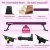 Sealoha 8ft Ultrasimple Adjustable&Foldable Balance Beam,High-Low Floor Beam Suede Gymnastics Equipment, Gymnastics Beam for Training&Professional HomeTraining (Gym Beam, Purple, 8ft) view 2