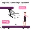 Sealoha 8ft Ultrasimple Adjustable&Foldable Balance Beam,High-Low Floor Beam Suede Gymnastics Equipment, Gymnastics Beam for Training&Professional HomeTraining (Gym Beam, Purple, 8ft) view 3