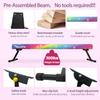 Sealoha 8ft Ultrasimple Adjustable&Foldable Balance Beam,High-Low Floor Beam Suede Gymnastics Equipment, Gymnastics Beam for Training&Professional HomeTraining (Gym Beam, Starlight, 8ft) view 2