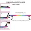 Sealoha 8ft Ultrasimple Adjustable&Foldable Balance Beam,High-Low Floor Beam Suede Gymnastics Equipment, Gymnastics Beam for Training&Professional HomeTraining (Gym Beam, Starlight, 8ft) view 4
