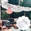 Outdoor Camouflage Netting 2m 3m 4m 5m 6m 7m 8m 9m,White Shade Net,Military Reinforced Camo Netting,Hunting,Camping,Party Decoration,Car Cover,Sunscreen Camouflage Net,White-10x10m(32.8*32.8ft) view 1