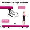 Sealoha 6ft Ultrasimple Adjustable&Foldable Balance Beam,High-Low Floor Beam Suede Gymnastics Equipment,No Tool Require, Gymnastics Beam for Training&Professional HomeTraining view 3