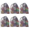 GSE Games & Sports Expert Grey 30"x40" Heavy Duty Mesh Drawstring Bag, Extra Large Sports Equipment Bag with Shoulder Strap for Soccer, Basketballs, Volleyballs, Footballs, Swimming Gear, Laundry view 1