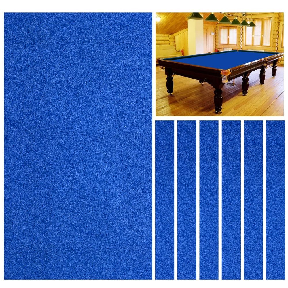 Homaisson Billiard Cloth, 8.5ft Pool Table Felt Cloth for 8ft Pool Tables, Nylon & Felt Blended Billiard Protector with 6 Cloth Strips, Super Cloth Stretching Capacity, Used for Home, Clubs, Bars