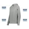 Ladies Ventura Soft Knit Hoodie Grey Heather S view 4
