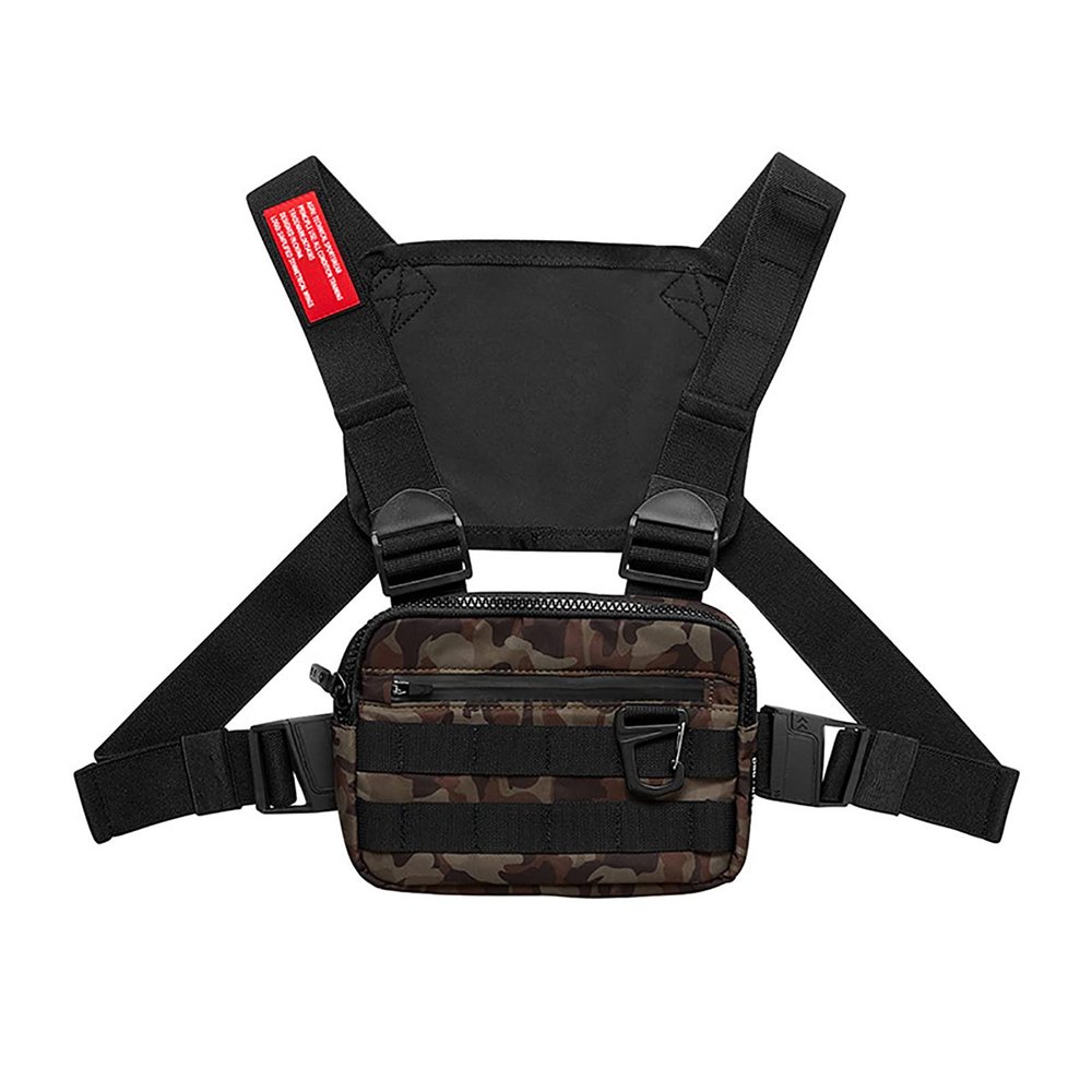 DIOTSR Running Chest Pack, Lightweight Chest Bag for Workout, Running Tactical Backpack (Camouflage)