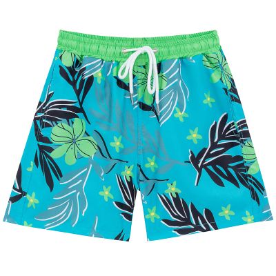 techcity Boys Swim Trunks, Quick Dry Beach Swim Shorts Little Boys Bathing Suit Swimsuit with Mesh Lining, 3-14 Years
