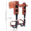 DYRABREST Tree Climb Set,16.14-18.5in Height Adjustable Spike Climbing Tool,Cattle Hide Leggings Straps Non-Slip Pedal,Climbing Spurs,Picking Coconut Outdoor Activities view 2