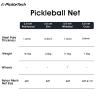 PICKLETECH 4.0 Slim Version Pickleball Net Portable Outdoor, 22 FT Pickleball Net, USAPA Regulation Size, Pickle Ball Net System with Carrying Bag for Driveway view 2