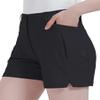 Bakery Women's Golf Hiking Shorts Quick Dry Stretch Lightweight Athletic Casual Summer Shorts with Pockets 4.5 in Size 6 Black view 2