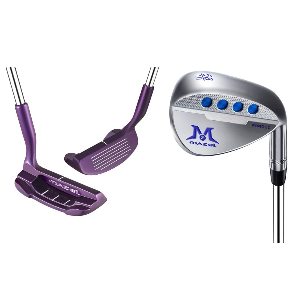 MAZEL Purple Golf Chipper 36 Degree & Golf Wedge 58 Degree,Bundle of 2