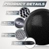 Leitee 10 Pcs Wobble Cushion Inflated Wiggle Seats 13.4'' Balance Disc with Air Pump Sensory Flexible Seat Balance Pad for Focus Sensory Training Core Stability Physical Exercise Home Office(Black) view 3