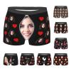 MESHELEY Custom Underwear Personalized for Men Boyfriend Husband Boxer Briefs with Photo Face Valentines Day Gifts for Him XX-Large view 1