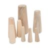 Marine Thru Hull Wood Plug Emergency Tapered Soft Plugs, 10Pcs Conical Boat Drain Prevent Plug Set, Drain Stopper Plugs Kit for Boats Yachts Marines Ships, Emergency Wooden Plug view 4