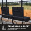 Sheenive Stadium Seats for Bleachers with Back Support, Bleacher Seats with Backs and Cushion Wide, Padded Portable Folding Comfort Stadium Chair with Shoulder Strap, Perfect for Sports Events view 3