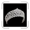 Elegant Zirconia Crown for Women  Adjustable Silver Pageant Crown for Quinceaera, Wedding, Birthday, Prom  Bridal Hair Accessories view 1