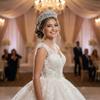 Elegant Zirconia Crown for Women  Adjustable Silver Pageant Crown for Quinceaera, Wedding, Birthday, Prom  Bridal Hair Accessories view 3