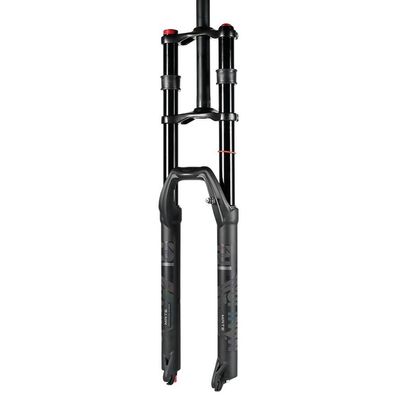 HIMALO DH Mountain Bike Suspension Fork 27.5/29'' Bike Air Fork Travel 150mm 1-1/8 Straight Double Crown Fork Rebound Adjustable Manual Lockout (Size : 27.5'')