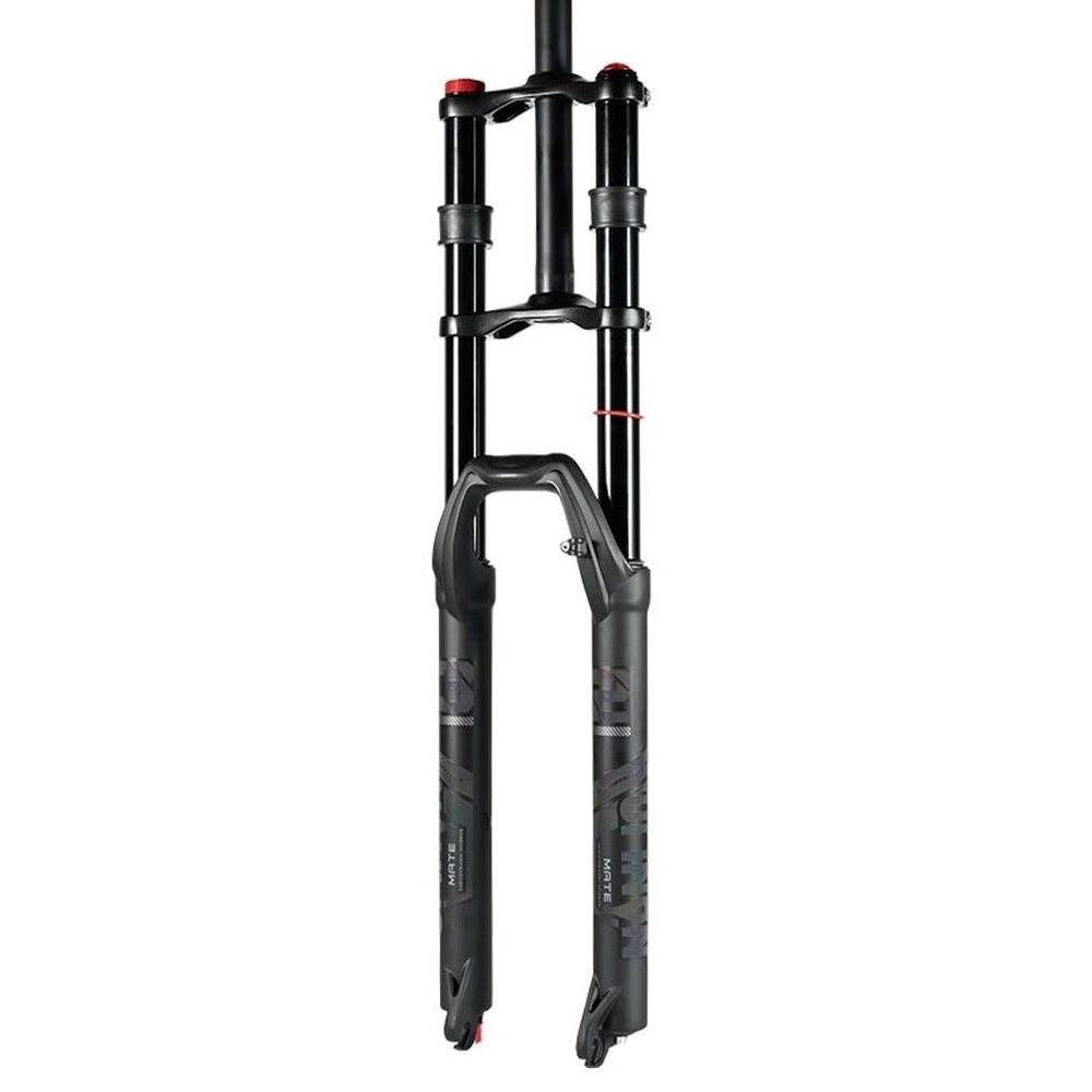 HIMALO DH Mountain Bike Suspension Fork 27.5/29'' Bike Air Fork Travel 150mm 1-1/8 Straight Double Crown Fork Rebound Adjustable Manual Lockout (Size : 27.5'')