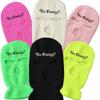 YTNKIV 3-Hole Ski Mask Full Face Woolen Knitted Hat Warm Outdoor Cycling Windproof Mask Balaclava (Black) view 4