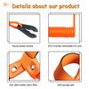 Boat Kill Switch Lanyard Suit for All Yamaha Jet Ski Waverunner, Marine Outboard Motor Engine Cut off Stop Tether Wrist Strap, EW2-68348-00-00 Replacement (Orange) view 2
