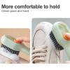 Cleaning Brush Soft Bristled Liquid Shoe Brush Long Handle Brush Clothes Brush Shoe Clothing Board Brush Household Cleaning Tool (1PCS Green) view 2