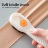 Cleaning Brush Soft Bristled Liquid Shoe Brush Long Handle Brush Clothes Brush Shoe Clothing Board Brush Household Cleaning Tool (1PCS Green) view 4