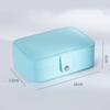 ArtsPavilion Jewelry Travel Case, Small Travel Jewelry Box, Portable Travel Jewelry Organizer Box for Earrings Bracelets Rings Necklace White view 2