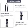 2Pcs Windproof Rope for Hat, Flexible Adjustable Hat Strap Removable Windproof Hat Chin Cord Anti Lost Strap with Clips Hat Chin Cord(Navy Blue) view 4