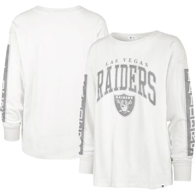 47 Women's White Las Vegas Raiders Statement-Long Sleeve T-Shirt
