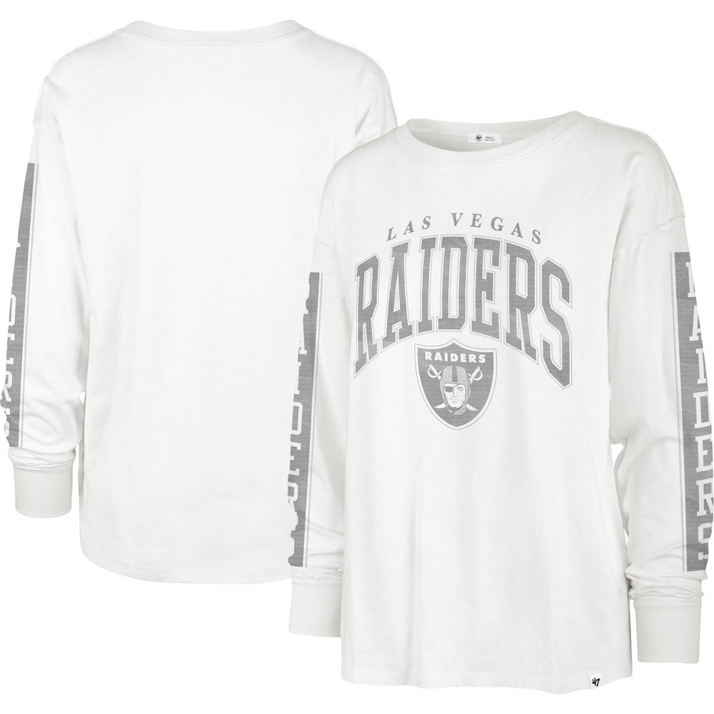 47 Women's White Las Vegas Raiders Statement-Long Sleeve T-Shirt