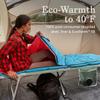 Coleman Flatlands 30/40/50F Sleeping Bag, Made from 100% Recycled Material, Big & Tall Options, Cool-Weather Sleeping Bag for Camping, Sleepovers, Guests & More view 2