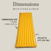 Coleman PEAK1 Sleeping Camp Pad with Integrated Valve System and Carry Bag for great for Backpacking, Hiking, and Rugged Car Camping, Marigold view 2