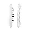 1 Set Snooker Pool Cue Rack Wall Rack Cue Clips Table Rods Clip Hanging Rod Organizer Stand Holder for Billiard Pool Bars (White) view 3