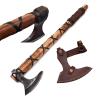 Viking Axe of Ragnar Lothbrok Axe's with Genuine Leather Sheath Hand Forged Ash Wood Handle Axes High Carbon Steel Bearded Axes Viking Gifts for Men (VK-AXE-04) view 2