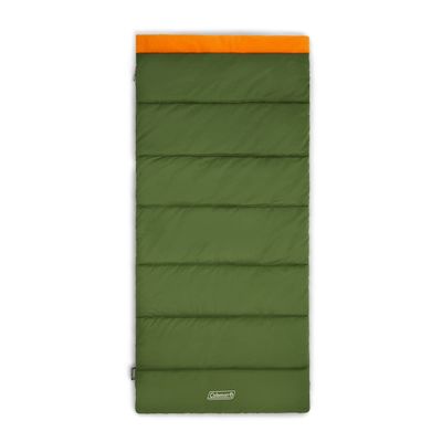 Coleman Big Game 0F Big & Tall Sleeping Bag Cold Weather Adult Sleeping Bag with Eco-Conscious Filling Sherpa & Flannel Lining 2-Way Zipper Fits Campers up to 6'5