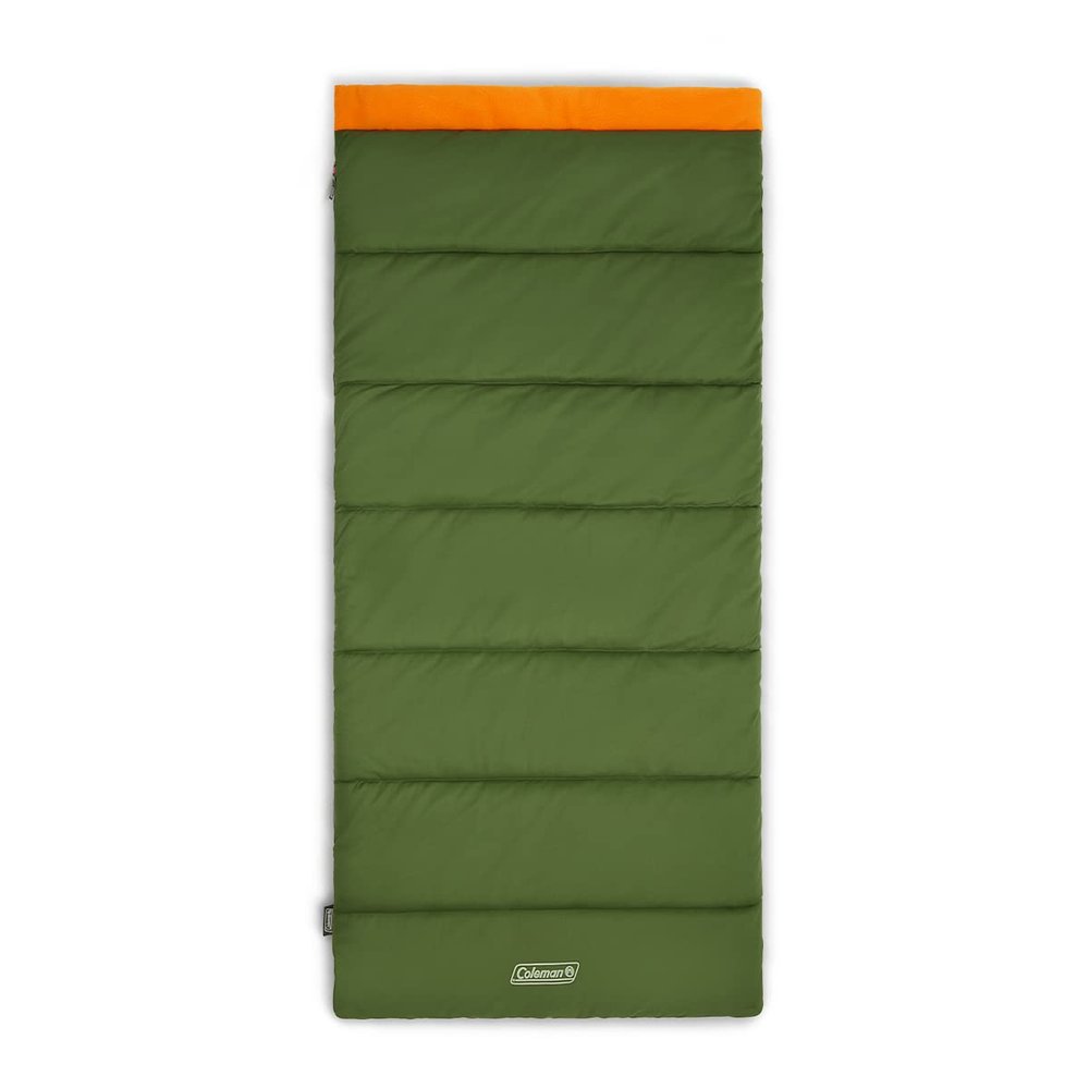 Coleman Big Game 0F Big & Tall Sleeping Bag Cold Weather Adult Sleeping Bag with Eco-Conscious Filling Sherpa & Flannel Lining 2-Way Zipper Fits Campers up to 6'5