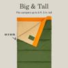 Coleman Big Game 0F Big & Tall Sleeping Bag Cold Weather Adult Sleeping Bag with Eco-Conscious Filling Sherpa & Flannel Lining 2-Way Zipper Fits Campers up to 6'5 view 2