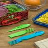 4 In 1 Eating Tool Fork Spoon Knife Bottle Opener Camping Lunch Box Kid BPA FREE (Light Gray) view 3