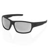 TOROE Eyewear FIELD Wrap Around Sport Sunglasses With Polycarbonate Polarized Lenses, Lightweight TR90 Frame (Matte Black | Black Emblem, Silver (C3)) view 2