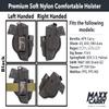 Maxx Carry Universal OWB Thumb Break Gun Belt Holster & IWB CCW for Fits G 43, 43X 9mm | Sig P365XL | Taurus GFX4, PT 709 Slim| Kimber Solo 9mm| Hellcat SOGY, CPX-2| Kahr PM9. Ambi. with Mag Pouch view 2